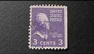 Postage stamp. USA. U.S. Postage. THOMAS JEFFERSON. 1801-1809. Price 3 cents