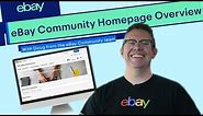 eBay | How To | Community Homepage Overview