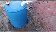 How I Setup A Rain Barrel, With Overflow Protection