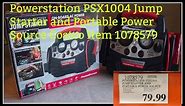 Power Station PSX1004 Jump Starter and Portable Power Source Costco Item 1078579