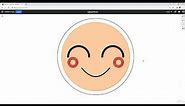Desmos Graphing Calculator- Smiling Blush Emoji.