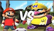 Super Mario Strikers - Mario vs Wario - GameCube Gameplay (720p60fps)
