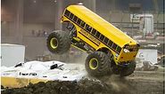 huge school bus monster truck HIGHER EDUCATION MONSTER TRUCK