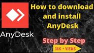 How to download and install AnyDesk in Desktop / Laptop || Step by Step || 2021