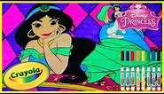 Princess JASMINE - Crayola GIANT COLOR BY NUMBER - Disney Princess Coloring Pages - Color With Me