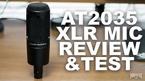 Audio Technica AT2035 XLR Condenser Mic Review / Test