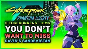 Cyberpunk 2077 | 5 Edgerunners Anime Items You Don't Want To You Miss - David's Sandevistan