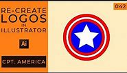 How to create a Captain America logo with Illustrator (Tutorial)