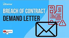 Breach of Contract Demand Letter, EXPLAINED