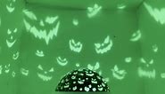 3 in 1 Halloween Projector Night Light with Skull and Jack O'Lantern Faces Theme, Halloween Decoration Light with Timer, Bat Light Projector for Indoor Bedroom Decor,Gifts for Toddler Boys Girl
