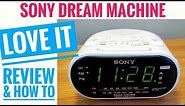Sony Dream Machine Alarm Clock REVIEW LOVE IT ICF-C318 How to set Alarm & Clock