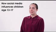 How social media influences the mental & behavioral health of children age 13 to 17