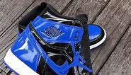 Air Jordan 1 Retro High OG Black & Blue 2.0 Patent Leather 555088-404 | air jordan 1