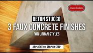 Beton Stucco | Concrete Wall Texture 3 Application Techniques