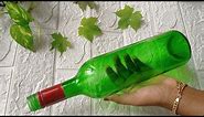 Trying My First Viral Bottle Art/Recreate My Favourite Bottleart /Leaf Bottle Painting/#bottle
