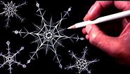 How to Draw Snowflakes