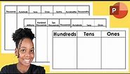 How to Create a Place Value Chart | Elementary Math Resources