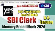 🎯Yes Mock SBI Clerk Memory Based Paper 2023-24 | Yes Officer | Just Do It | #sbi #sbiclerk