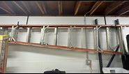 Ladder Hooks for Garage Ceiling, 15.3" Wall Mounted Garage Storage Hooks - 1 Minute Review