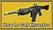 Destiny Rise of Iron: How to Get The Exotic Khvostov 7G-0X (Weapon Part Locations)