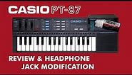 Casio PT-87 - Review & Headphone Jack Modification