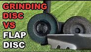 Grinding Disc VS Flap Disc For Lawn Mower Blade Sharpening