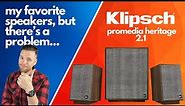 Klipsch Promedia Heritage 2.1: Best speakers for your desk!