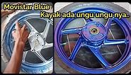 Movistar Blue Warnanya Biru atau Ungu sih ??? Repaint Velg Honda CB 150 R Movistar Blue