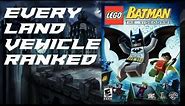 LEGO Batman The Videogame - Every Land Vehicle Ranked