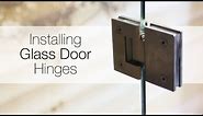 How to install glass door hinges