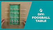 DIY | How to Make a Mini Foosball Table Game from a Shoebox