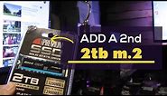 How to add a second/two M.2 SSD drives to the Asus Tuf gaming x570 plus motherboard