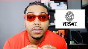 VERSACE SHIELD "RED" SUNGLASSES TRY ON + REVIEW‼️