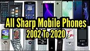 Evolution of sharp mobile phones 2002 To 2020