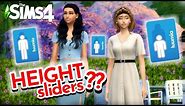 SECRET TRICK to make your Sim TALLER/SHORTER! Change HEIGHT using this Sims 4 HEIGHT SLIDER MOD 2021