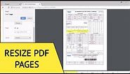 How to reduce PDF page size for Printing