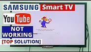 How to fix YouTube Not Working on Samsung Smart TV || Youtube Stopped Working on Samsung TV