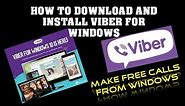 How to Install Viber on Your PC (Windows 8/8.1/10)