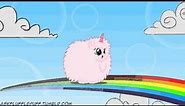 Pink Fluffy Unicorn Dancing on Rainbow 20 minutes ( Fluffle Puff Tales - "PFUDOR") )