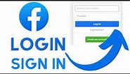 How to Login Facebook Account? Facebook Login Page | facebook.com Login Page Sign In on Web Browser