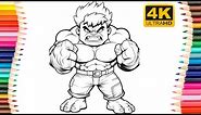 Kids Red Hulk Coloring Page - Coloring Pages
