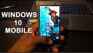 Windows 10 Mobile (Public Release) on HTC One (M8) [4k]