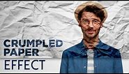 How to create a crumpled paper effect in photoshop | Photoshop tutorial