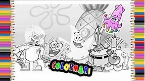 Spongebob Coloring Book Pages for Kids Episode 4