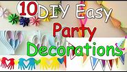 10 DIY Easy Party Decorations Ideas - Ana | DIY Crafts