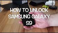 How to Unlock Samsung Galaxy S9 and S9+ with Unlock code