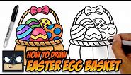 How to Draw Easter Basket | Step-by-Step Tutorial for Beginners