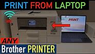 Brother Printer print From Laptop