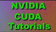 NVIDIA CUDA Tutorial 6: An Embarrassingly Parallel Algorithm 1
