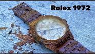 Restoration an antique ROLEX watch produced in 1972
